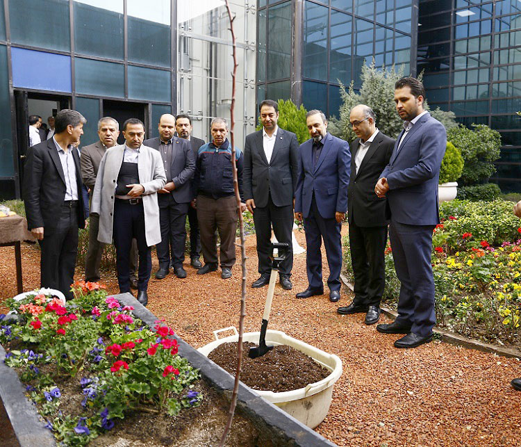 کاشت نهال «امید ملت» به دست مدیر عامل بانک ملت