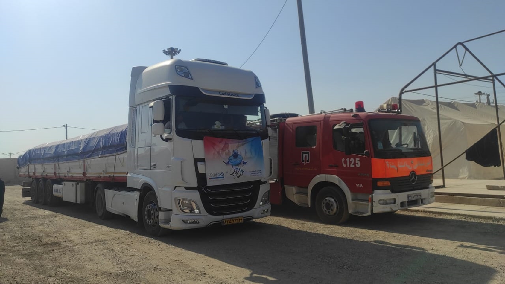 ۱۰۰ هزار بطری آب به گذرگاه مرزی شلمچه ارسال شد